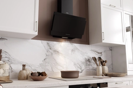 Вытяжка каминная Elikor Титан 50П-430-К3Д черный управление: кнопочное (1 мотор)