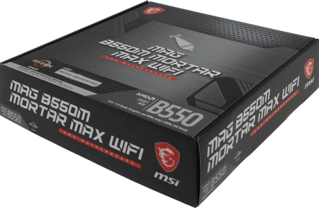 Материнская плата MSI MAG B550M MORTAR MAX WIFI Soc-AM4 AMD B550 4xDDR4 mATX AC`97 8ch(7.1) 2.5Gg RA