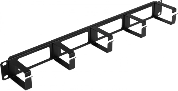 Кабельный органайзер Горизонтальный Hyperline CM-1U-ML односторонний кольца 1U шир.:19" глуб.:60мм