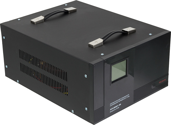 Стабилизатор напряжения Ресанта АСН-8000/1-ЭМ однофазный черный (63/1/7)