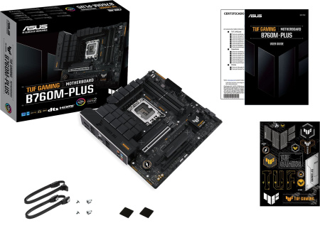 Материнская плата Asus TUF GAMING B760M-PLUS Soc-1700 Intel B760 4xDDR5 mATX AC`97 8ch(7.1) 2.5Gg RA