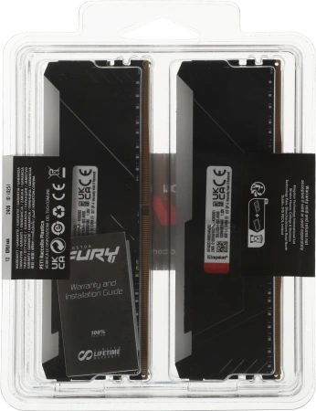 Память DDR4 4x8GB 3200MHz Kingston KF432C16BB2AK4/32 Fury Beast RGB RTL Gaming PC4-25600 CL16 DIMM 2
