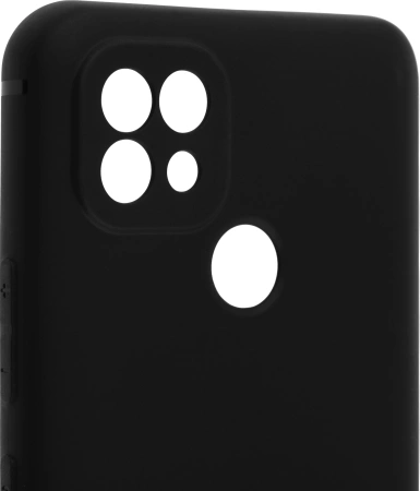 Чехол (клип-кейс) BoraSCO для Realme C21 черный (матовый) (40041)
