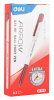 Ручка шариков. Deli Arrow EQ23-RD белый/красный d=0.7мм красн. черн. (1шт)