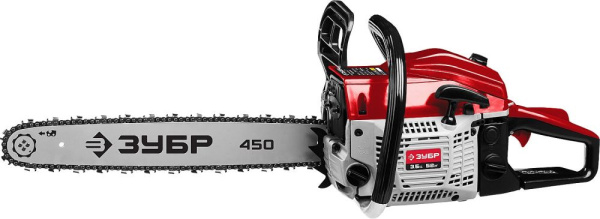 Бензопила Зубр ПБЦ-М52-45 2600Вт 3.9л.с. дл.шины:18" (45cm)