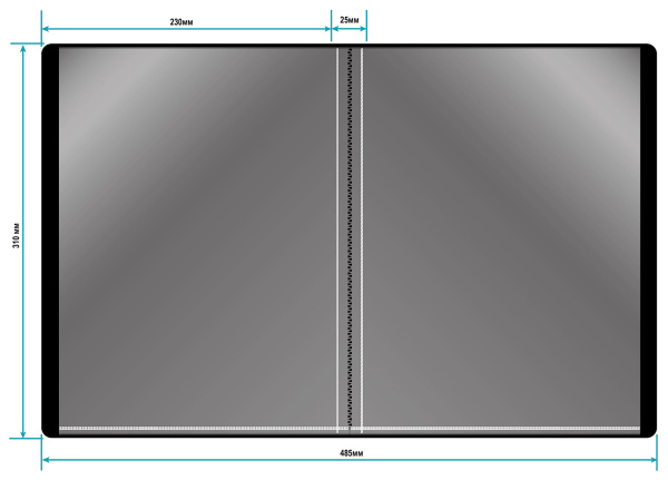 Папка с 10 прозр.вклад. Бюрократ DeLuxe DLV10BBERRY A4 пластик 0.7мм черничный