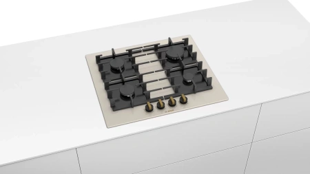 Газовая варочная поверхность Bosch PPP6B1B90R жемчужный