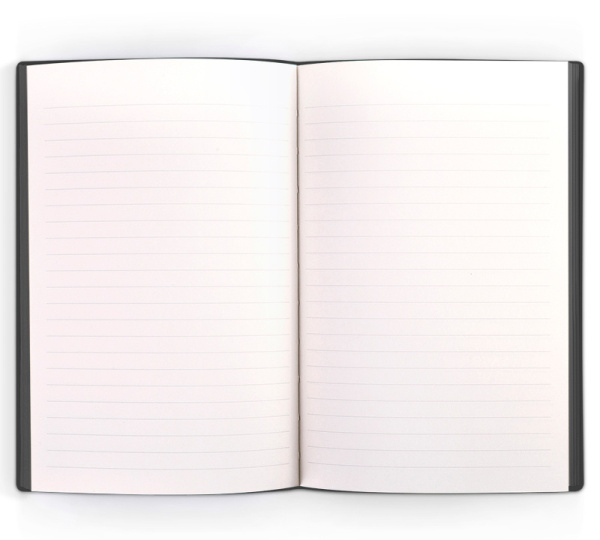 Блокнот Deli 22284BLACK 210х143мм искусст. кожа 96л черный