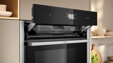 Духовой шкаф Электрический Neff B64FS31N0 черный/нержавеющая сталь