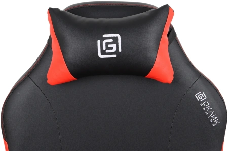 Кресло игровое Оклик Cooldown черный/красный сиденье черный/красный искусст.кожа/сетка с подголов. к