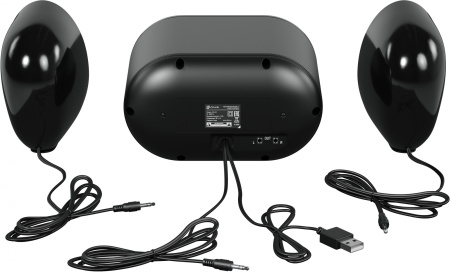 Колонки Оклик OK-433 2.1 черный 15Вт BT