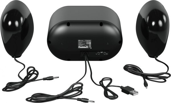 Колонки Оклик OK-433 2.1 черный 15Вт BT