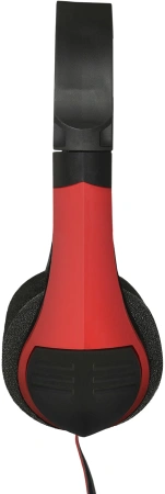 Наушники с микрофоном Оклик HS-M150 черный/красный 2.2м накладные оголовье (359486)