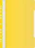 Папка-скоросшиватель Бюрократ PS-P20YEL A4 прозрач.верх.лист боков.перф. пластик желтый