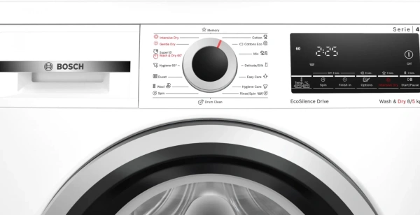 Стиральная машина Bosch WDS28460ME пан.англ. класс: A загр.фронтальная макс.:8кг (с сушкой) белый инвертер