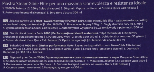 Утюг Philips DST7041/20 2800Вт черный/синий