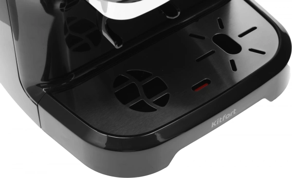 Кофеварка рожковая Kitfort КТ-7107 1560Вт черный/серебристый