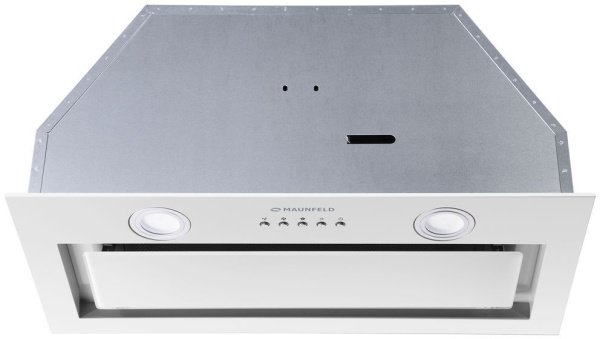 Вытяжка встраиваемая Maunfeld TRAPEZE 602IG белый управление: кнопочное (1 мотор)