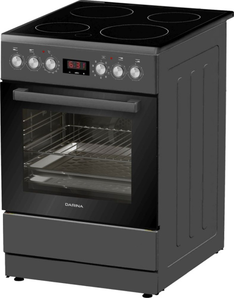 Плита Электрическая Darina 0F5 EC 142 615 Gr темно-серый/черный стеклокерамика (без крышки)