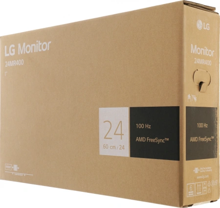 Монитор LG 23.8" 24MR400-B IPS FHD чер 5ms HDMI VGA 100Hz 250cd