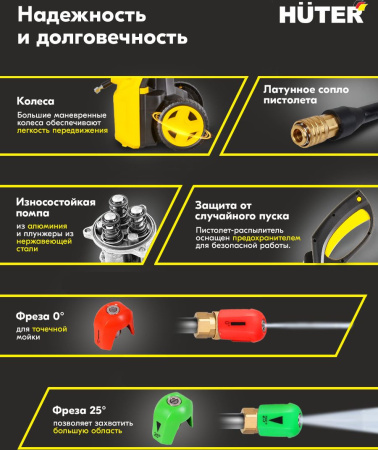 Минимойка Huter W195-ARV 2500Вт (70/8/16)