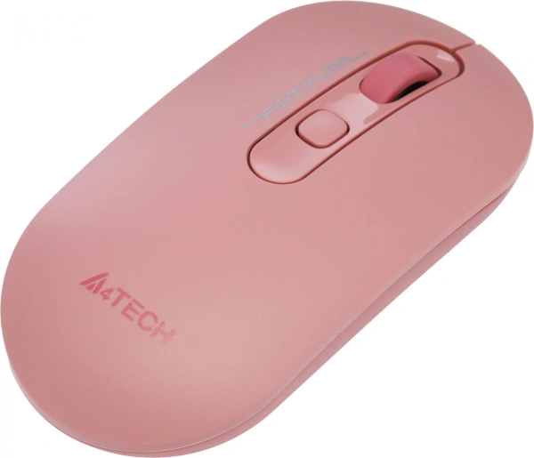 Мышь A4Tech Fstyler FG20 розовый оптическая (2000dpi) беспроводная USB для ноутбука (4but)