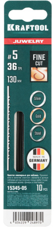 Набор пилок по дер./мет./плас. Kraftool 15345-05 10пред. (лобзики)