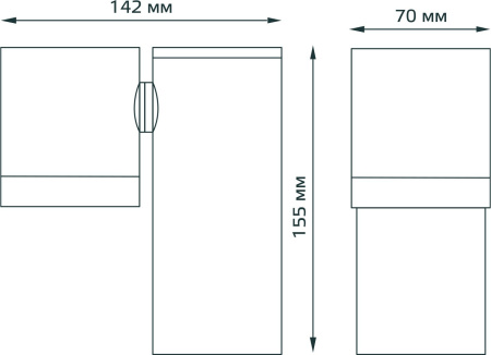 Светильник садово-парк. Gauss GD151 35Вт ламп.:1шт черный