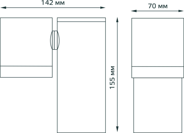 Светильник садово-парк. Gauss GD151 35Вт ламп.:1шт черный