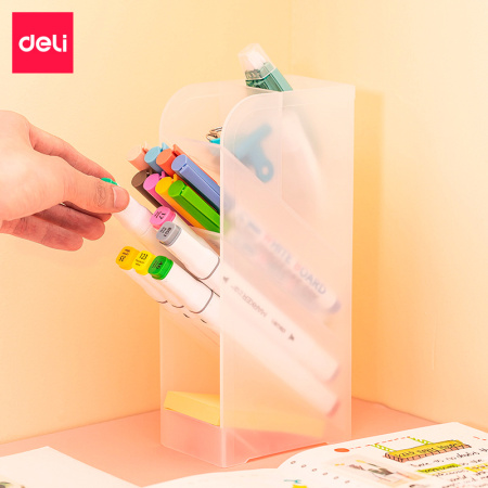 Подставка Deli 8932White 5отд. для письменных принадлежностей 205х59х93мм белый/прозрачный полипропилен