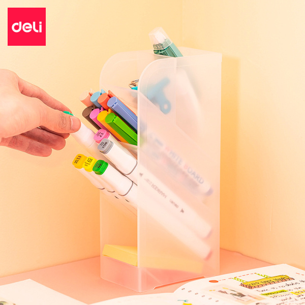 Подставка Deli 8932White 5отд. для письменных принадлежностей 205х59х93мм белый/прозрачный полипропилен