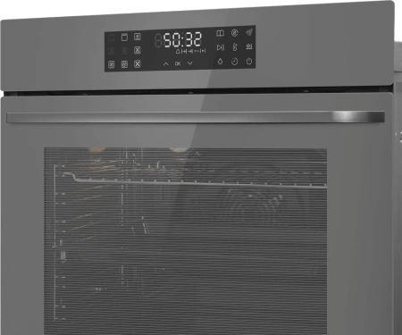 Духовой шкаф Электрический Maunfeld EOEH7614LGR серый