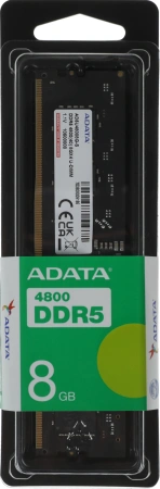 Память DDR5 8GB 4800MHz A-Data AD5U48008G-S RTL PC5-38400 CL40 DIMM 288-pin 1.1В single rank RTL
