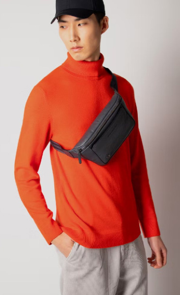 Сумка на пояс Piquadro Black Square CA2174B3/BLU4 синий натур.кожа