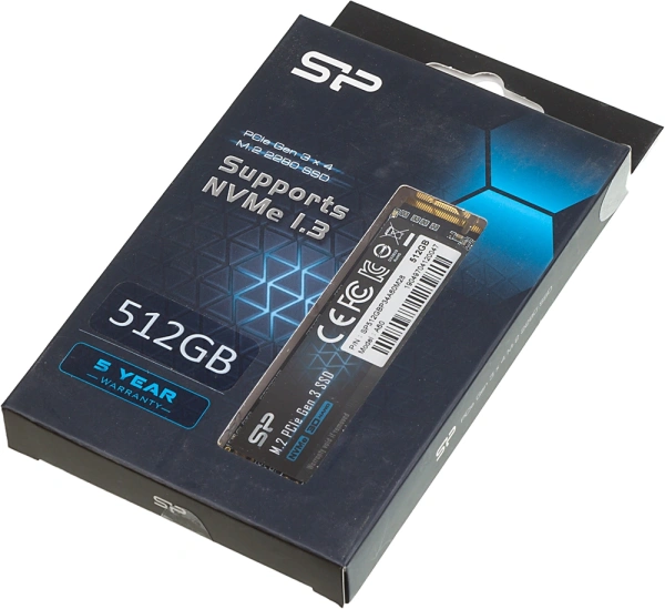 Накопитель SSD Silicon Power PCI-E 3.0 x4 512Gb SP512GBP34A60M28 M-Series M.2 2280