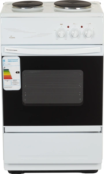 Плита Электрическая Flama CE 3201 W белый эмаль