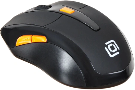 Мышь Оклик 585MW черный оптическая (1600dpi) беспроводная USB для ноутбука (7but)