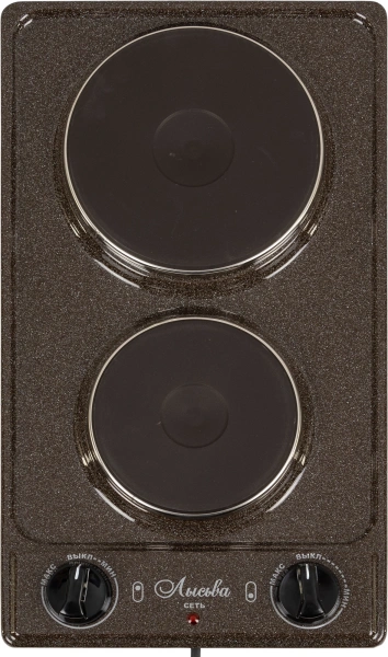 Плита Электрическая Лысьва ЭПБ 22 коричневый/рябчик эмаль (настольная)