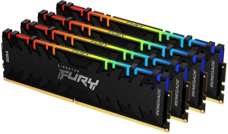 Память DDR4 4x8GB 3600MHz Kingston KF436C16RBAK4/32 Fury Renegade RGB RTL Gaming PC4-28800 CL16 DIMM
