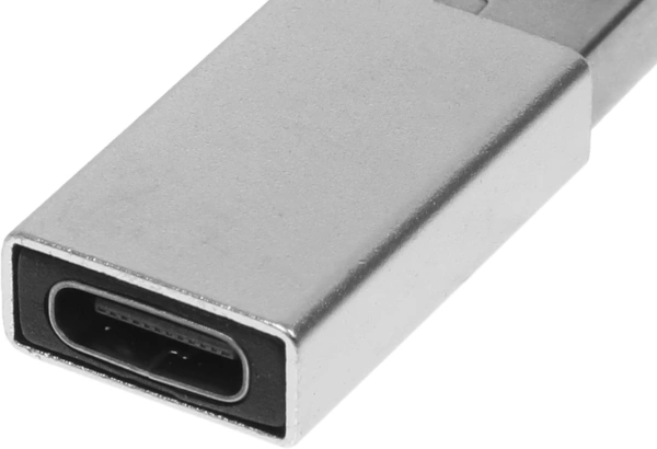Адаптер Buro ver3.0 USB A(m) USB Type-C (f) (BU-USB3-AM-CF) серебристый