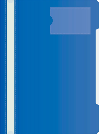 Папка-скоросшиватель Бюрократ -PS-V20/1 A4 прозрач.верх.лист карм.для визит. пластик ассорти 0.12/0.16