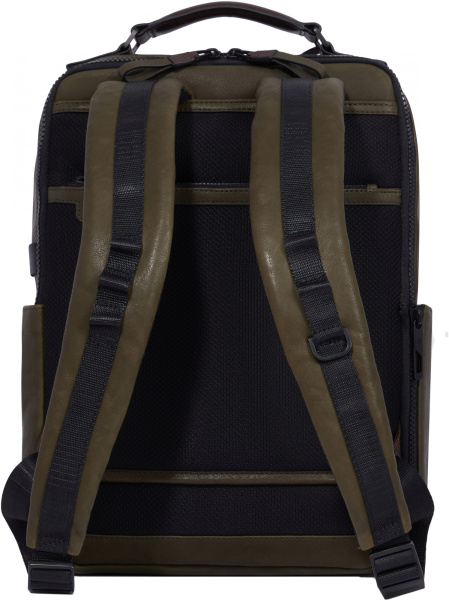 Рюкзак Piquadro Harper CA6289AP/VETM зеленый/темно-коричневый кожа