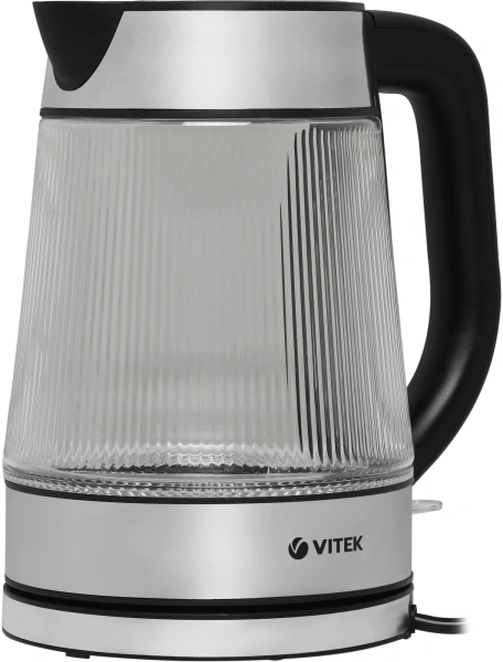 Чайник электрический Vitek VT-7017 1.8л. 2200Вт прозрачный корпус: стекло