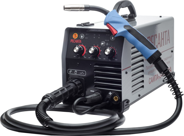 Сварочный полуавтомат Ресанта САИПА-24В/200А инвертор MIG-MAG 6.9кВт