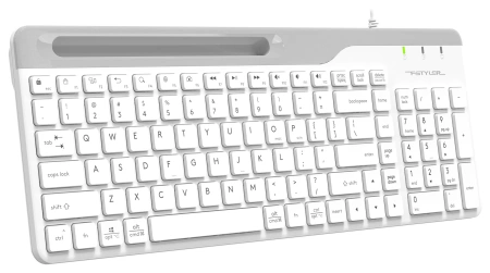 Клавиатура A4Tech Fstyler FK25 белый/серый USB slim