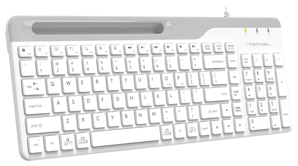 Клавиатура A4Tech Fstyler FK25 белый/серый USB slim