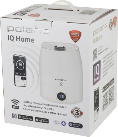 Увлажнитель воздуха Polaris PUH 4040 WIFI IQ Home 30Вт (ультразвуковой) белый