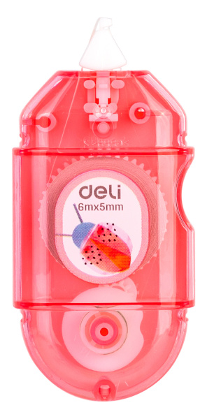 Лента коррект. Deli EH350 6мх5мм ассорти корпус белый блистер