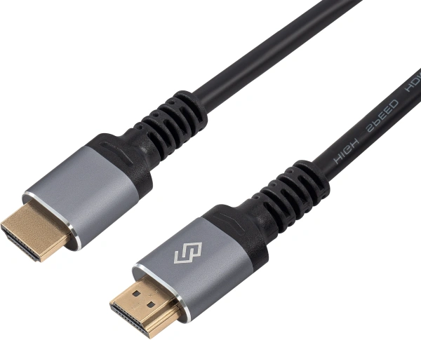 Кабель аудио-видео Digma D-HDMI-V2.0-2M HDMI (m)/HDMI (m) 2м. позолоч.конт. черный