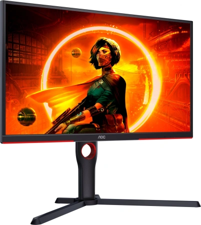 Монитор AOC 24.5" Gaming 25G3ZM черный/красный VA LED 16:9 HDMI матовая HAS Piv 300cd 178гр/178гр 1920x1080 240Hz FreeSync DP FHD 4.24кг